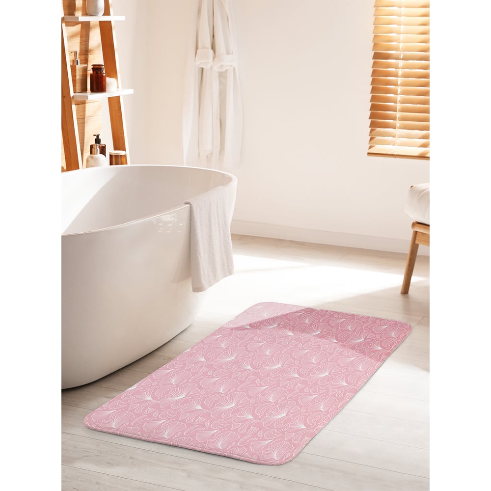 Изображение товара Коврик для ванной комнаты противоскользящий JOYARTY Ботаника дудл 60х100 см