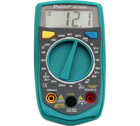 Изображение товара Мультиметр Pro'sKit ProsKit MT-1233D 00284272