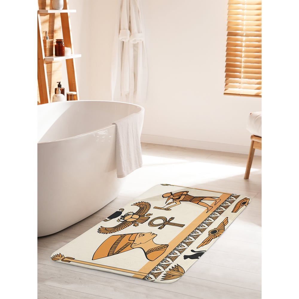 Изображение товара Коврик для ванной комнаты противоскользящий JOYARTY 60x100 см Древний Египет