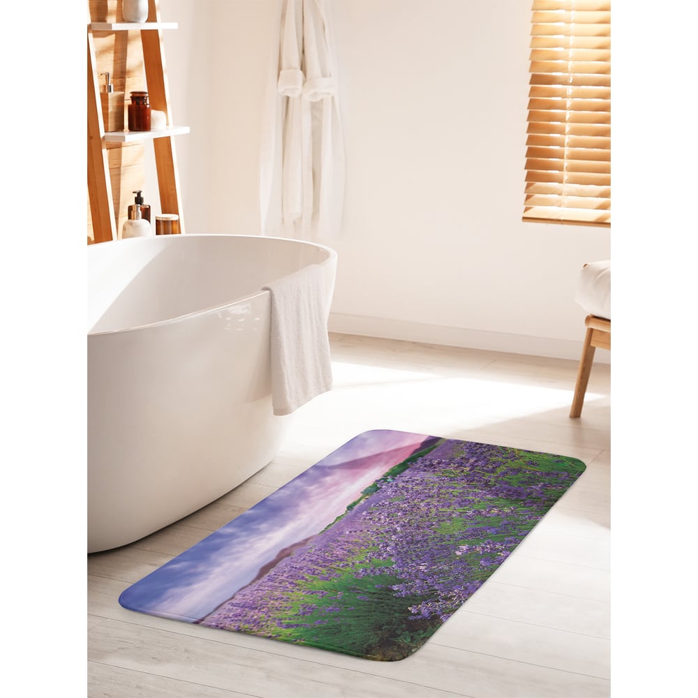 Изображение товара Коврик для ванной комнаты противоскользящий JOYARTY 60х100 см Лаванда в цвету