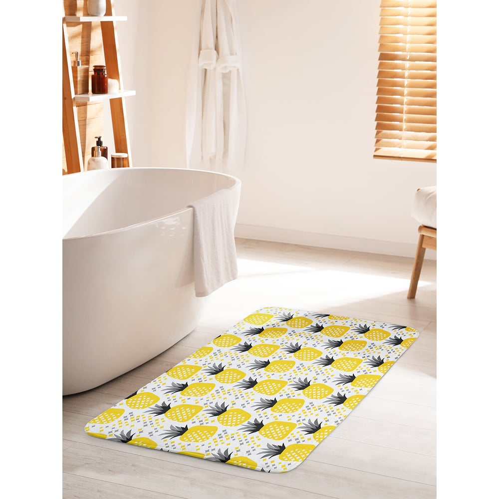 Изображение товара Противоскользящий коврик для ванной JOYARTY Ананасовые грядки 60х100 см