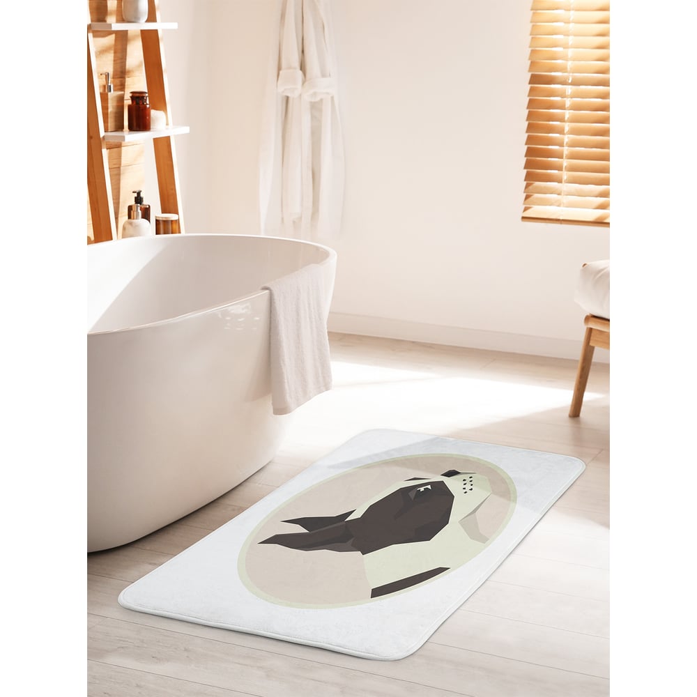 Изображение товара Коврик для ванной комнаты и туалета JOYARTY Портрет собаки 60х100 см антискользящий