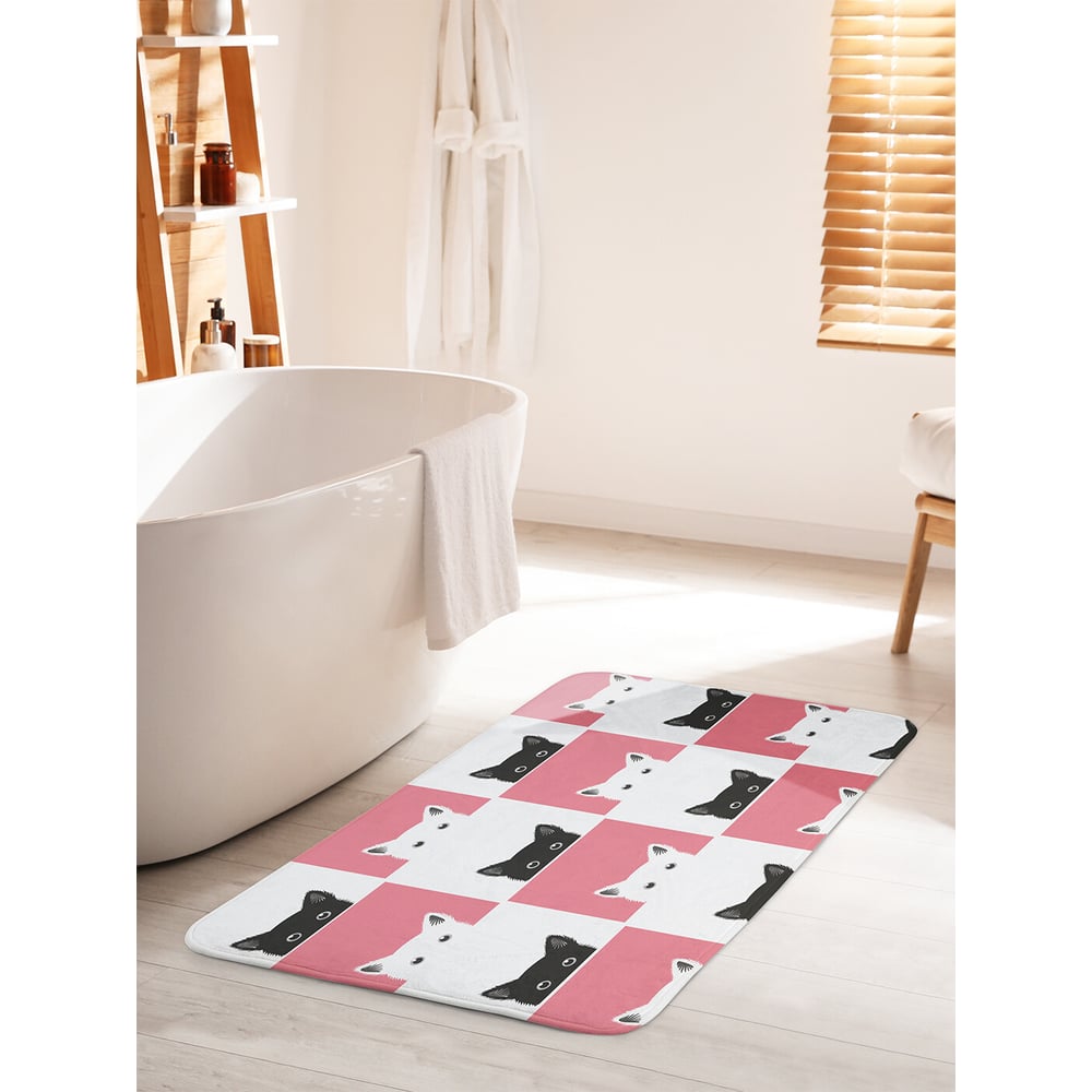 Изображение товара Коврик для ванной комнаты и туалета противоскользящий JOYARTY 60х100 см