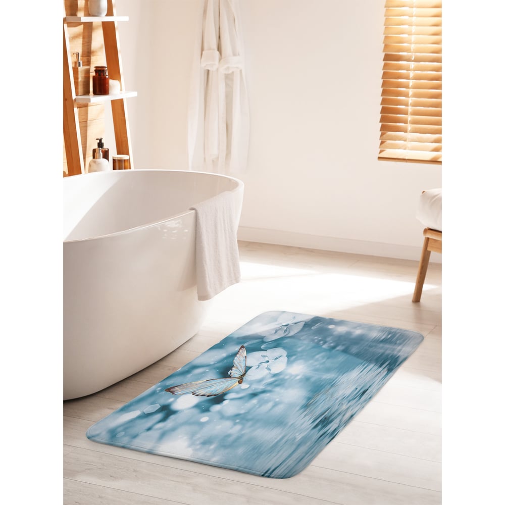 Изображение товара Коврик для ванной JOYARTY Бабочка над водой 60х100 см