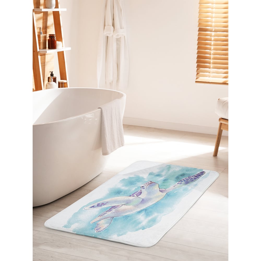 Изображение товара Коврик для ванной комнаты JOYARTY 'Океанская тортила' 60х100 см