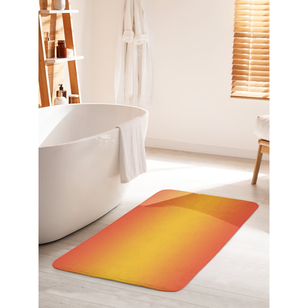 Изображение товара Коврик для ванной комнаты и туалета противоскользящий JOYARTY 60х100 см оранжевый