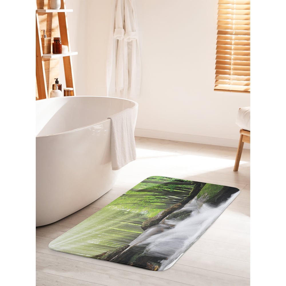 Изображение товара Коврик для ванной комнаты противоскользящий 60х100 см JOYARTY "Безудержная река"
