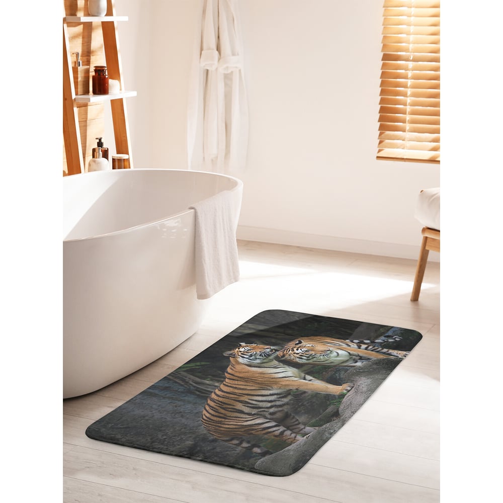 Изображение товара Коврик для ванной комнаты JOYARTY Тигриная любовь 60х100 см