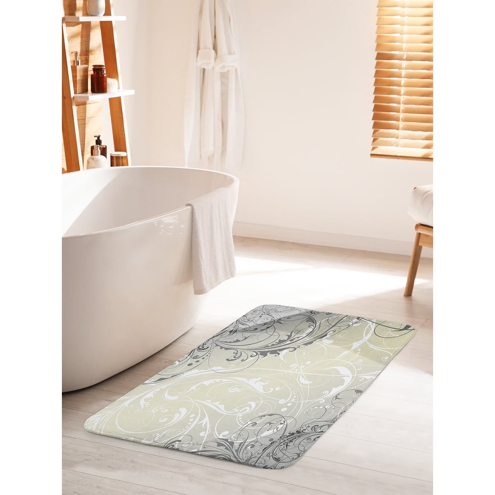 Изображение товара Коврик для ванной комнаты противоскользящий JOYARTY Небесные завитки 60х100 см