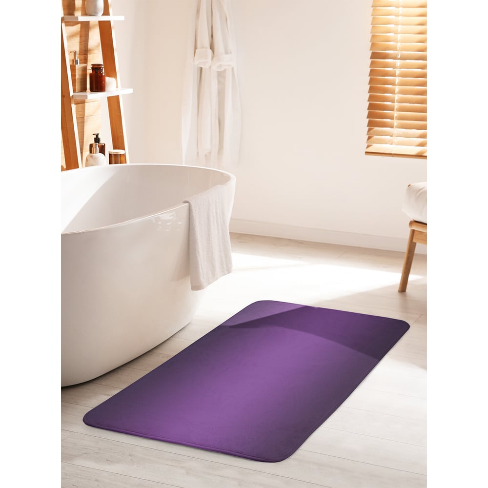Изображение товара Коврик для ванной комнаты и туалета противоскользящий JOYARTY "Фиолетовый блеск" 60х100 см bath_23568_60x100