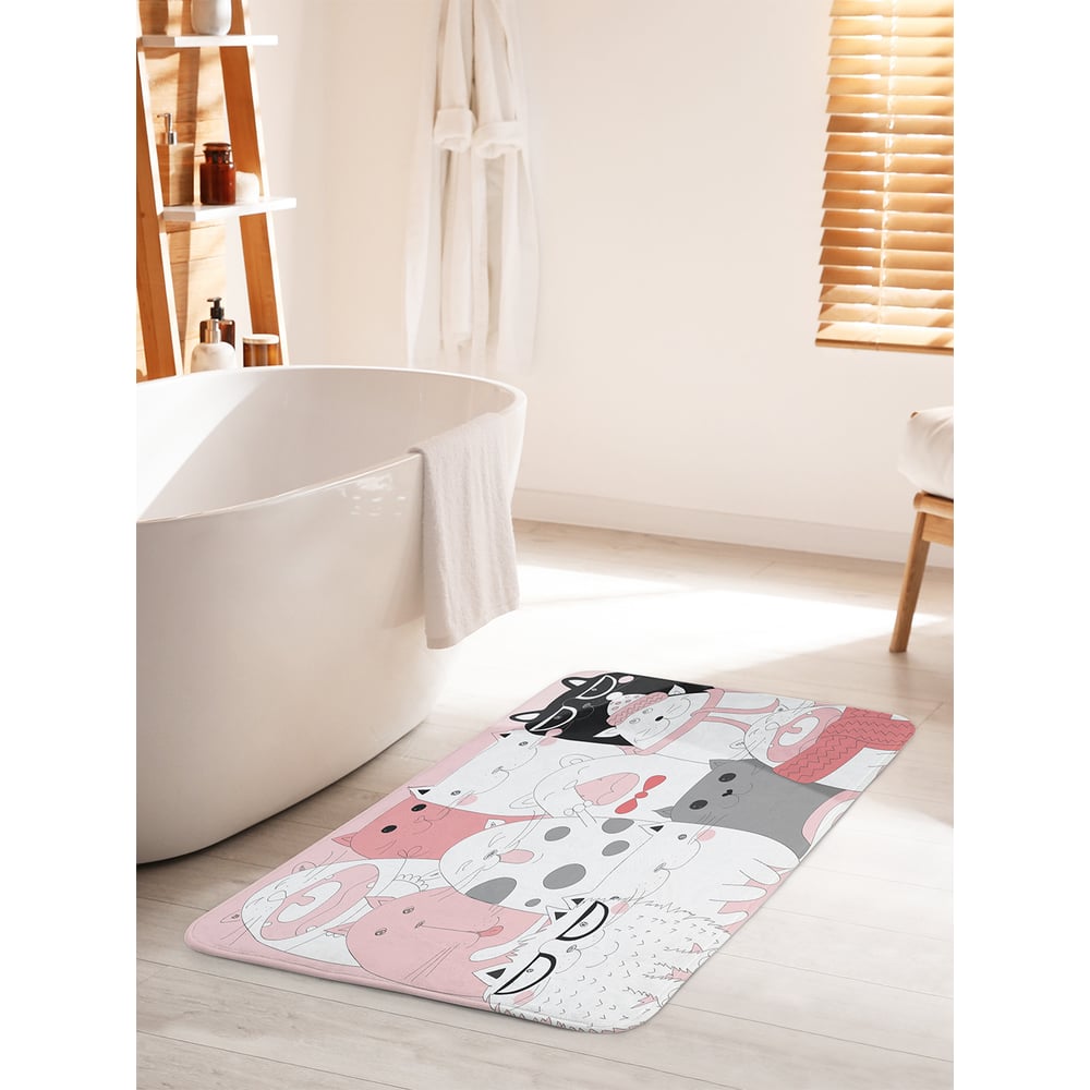 Изображение товара Коврик для ванной JOYARTY Серьезные котята 60х100 см