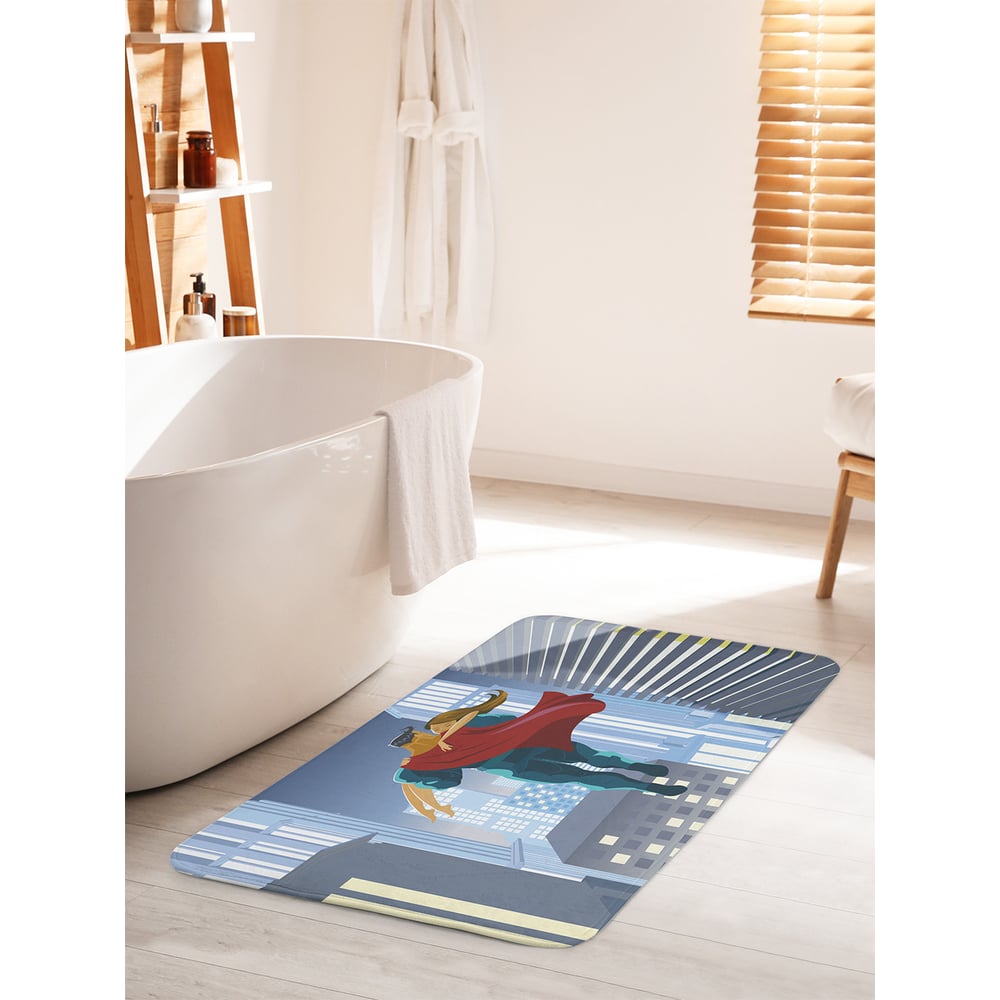 Изображение товара Коврик для ванной комнаты противоскользящий JOYARTY 60х100 см изображение супергероя