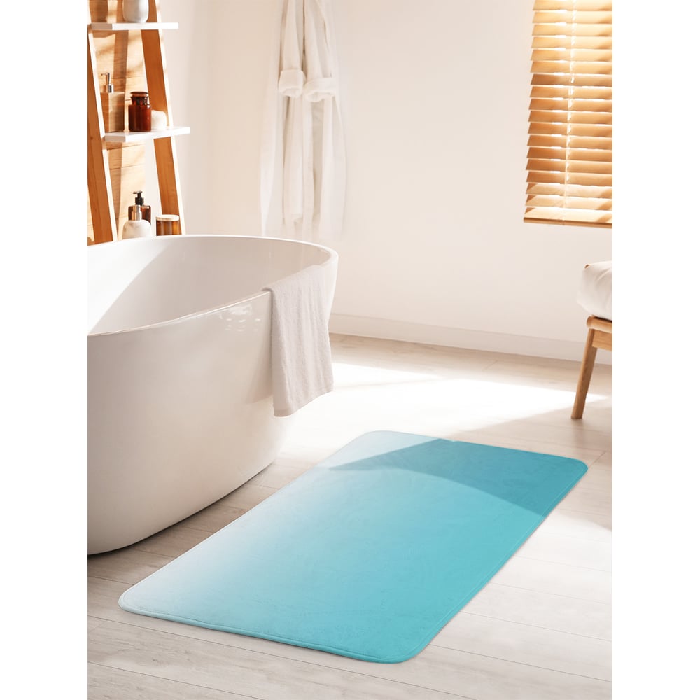 Изображение товара Коврик для ванной комнаты и туалета JOYARTY Небесный градиент 60х100 см антискользящий
