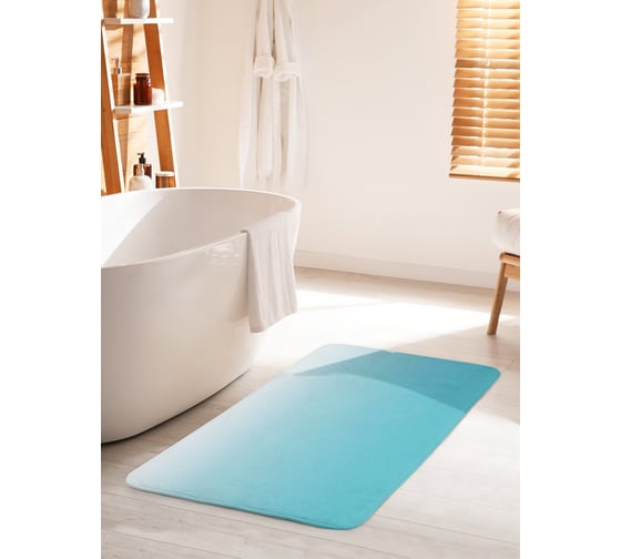 Изображение товара Коврик для ванной комнаты и туалета противоскользящий JOYARTY "Небесный градиент" 60х100 см bath_23530_60x100