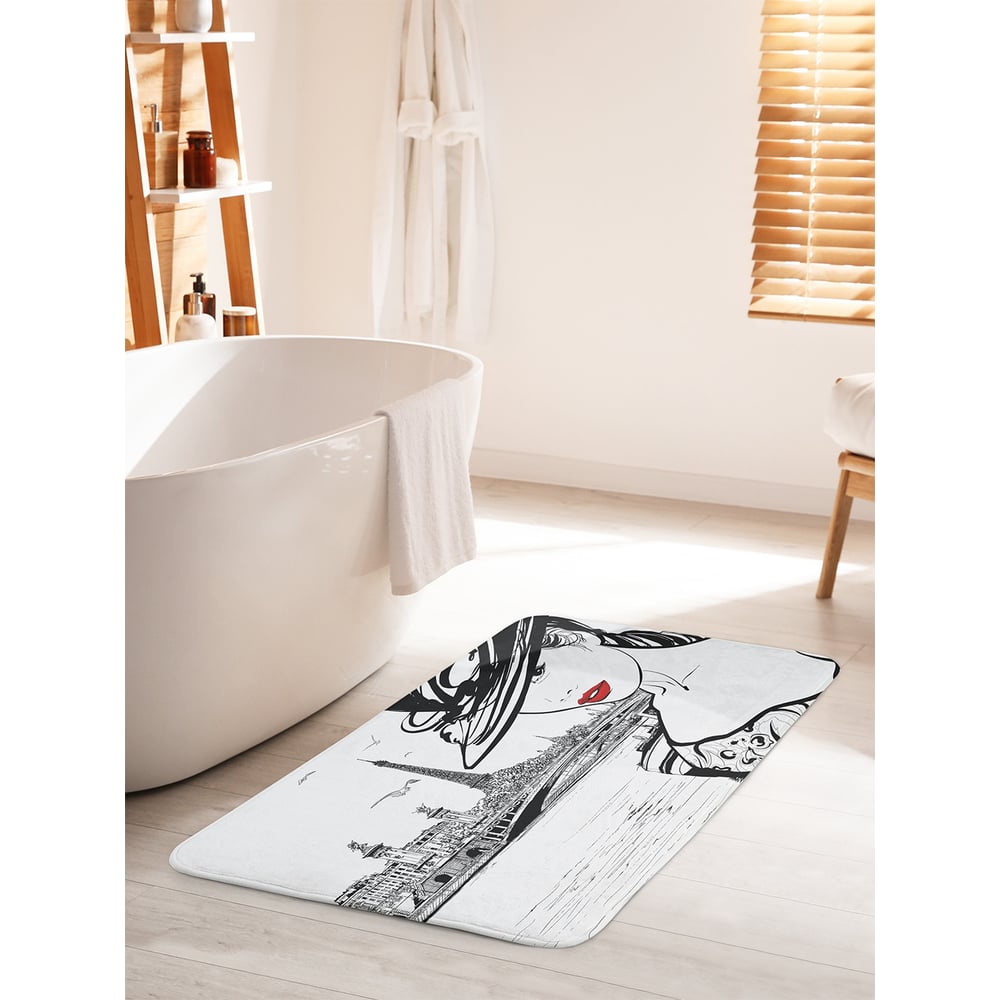 Изображение товара Коврик для ванной комнаты и туалета противоскользящий 60х100 см JOYARTY