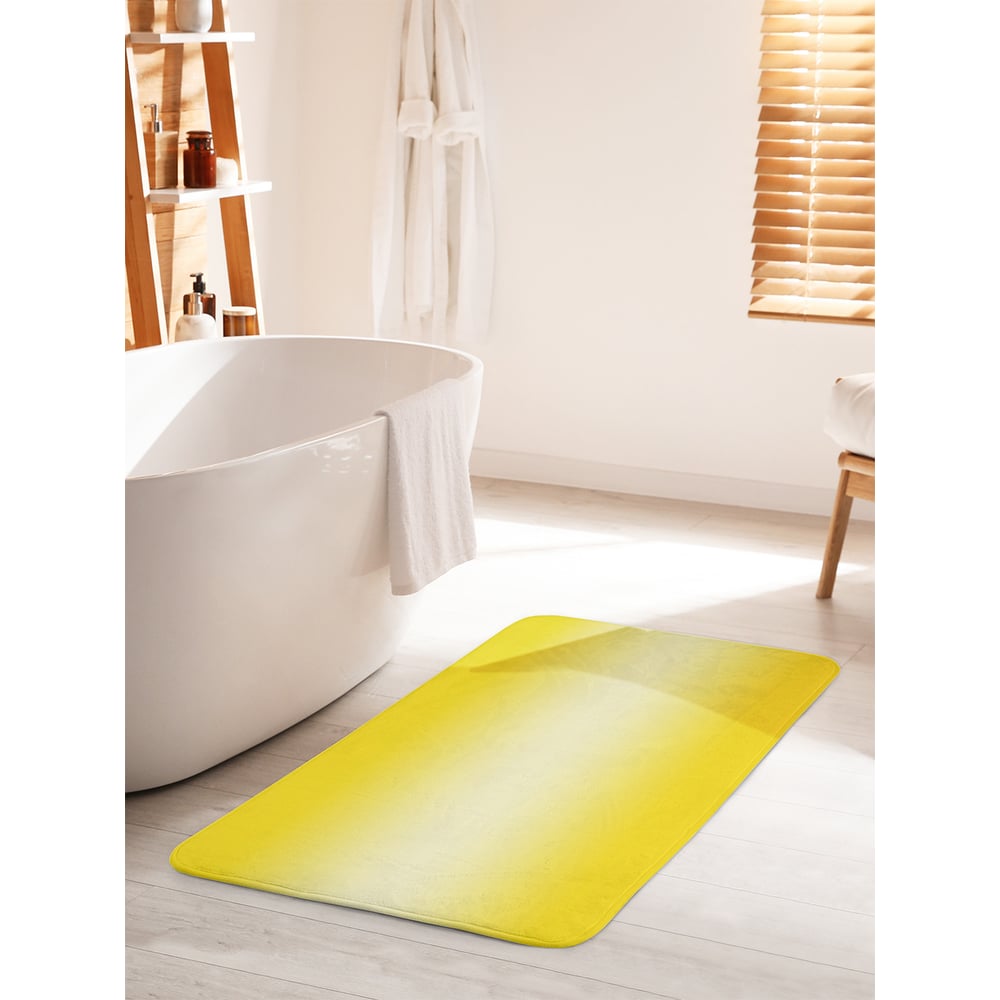 Изображение товара Коврик для ванной комнаты и туалета противоскользящий JOYARTY 60х100 см желтый