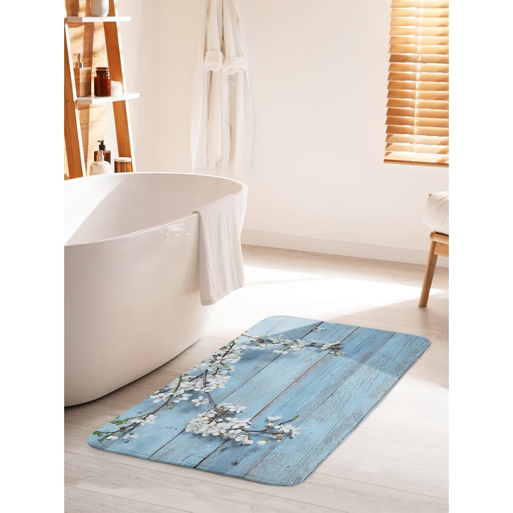 Изображение товара Коврик для ванной комнаты противоскользящий Ветка вишни 60х100 см JOYARTY