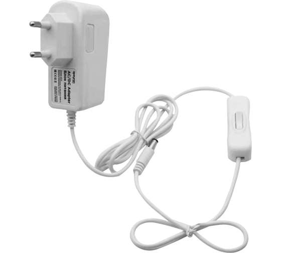 Изображение товара Блок Питания Apeyron Адаптер 12В, 6 Вт, IP44, 0,5А, разъем 2,5х5,5мм, пластик, 03-16