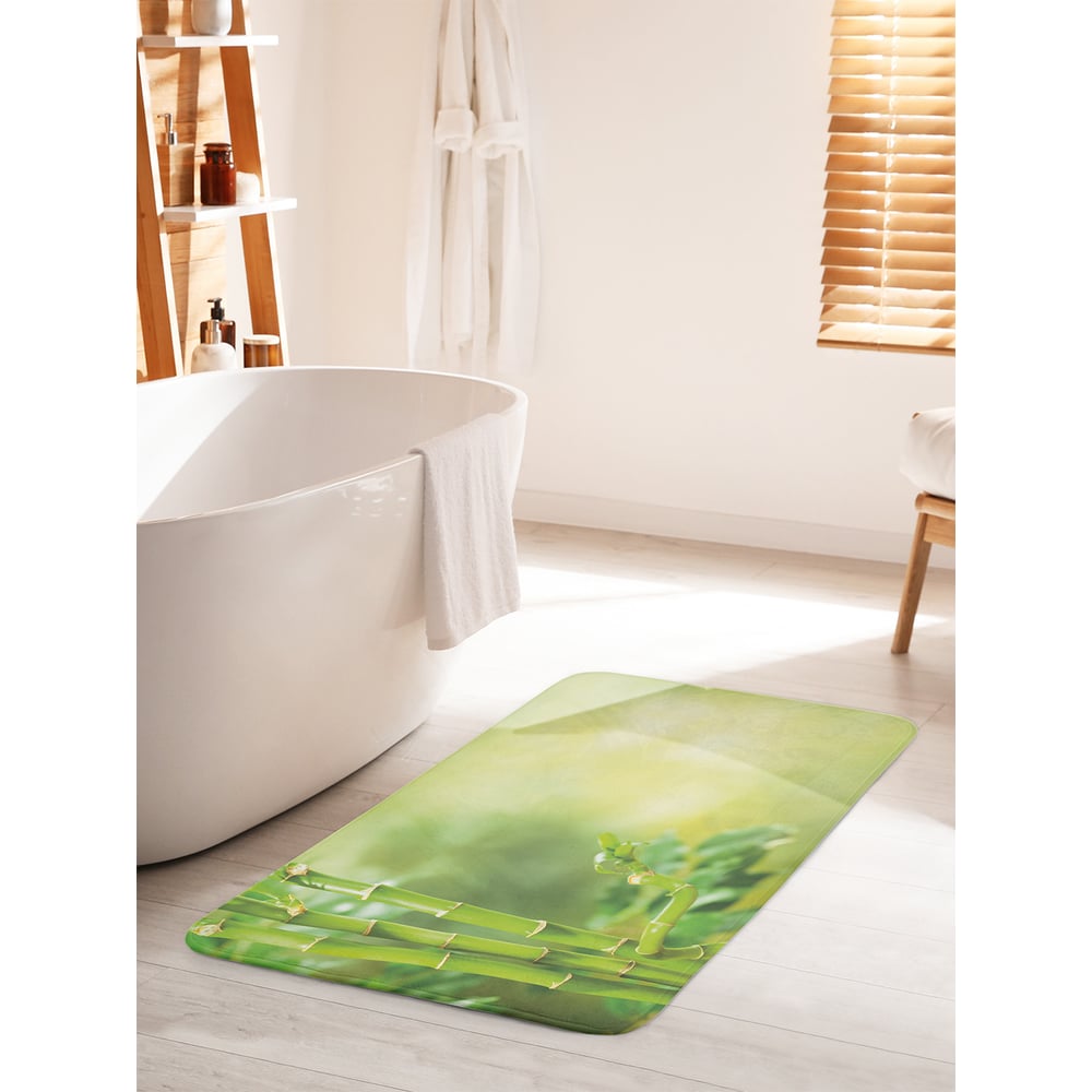 Изображение товара Коврик для ванной комнаты и туалета JOYARTY Бамбуковая ветка 60х100 см противоскользящий