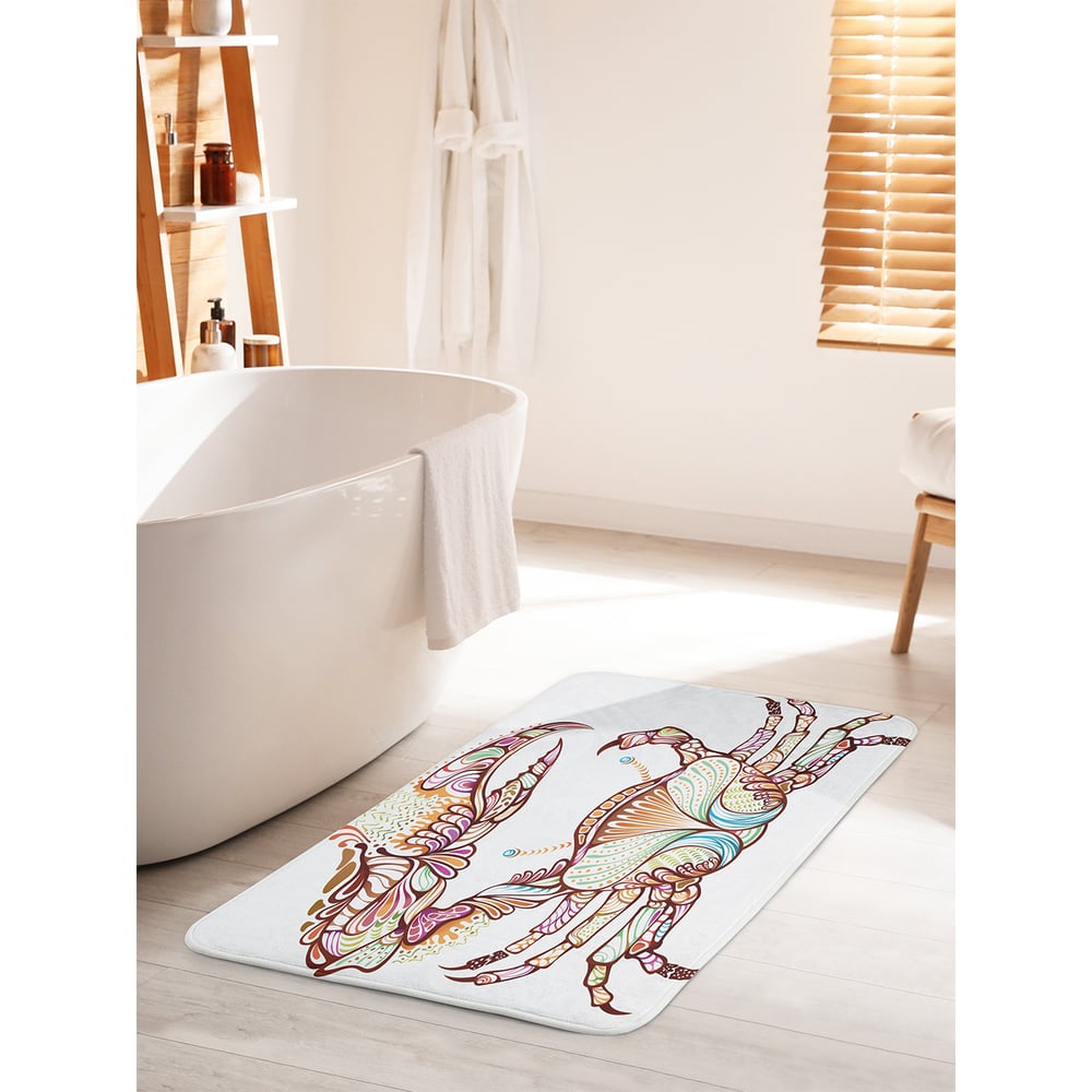 Изображение товара Коврик для ванной JOYARTY Акварельный краб 60х100 см