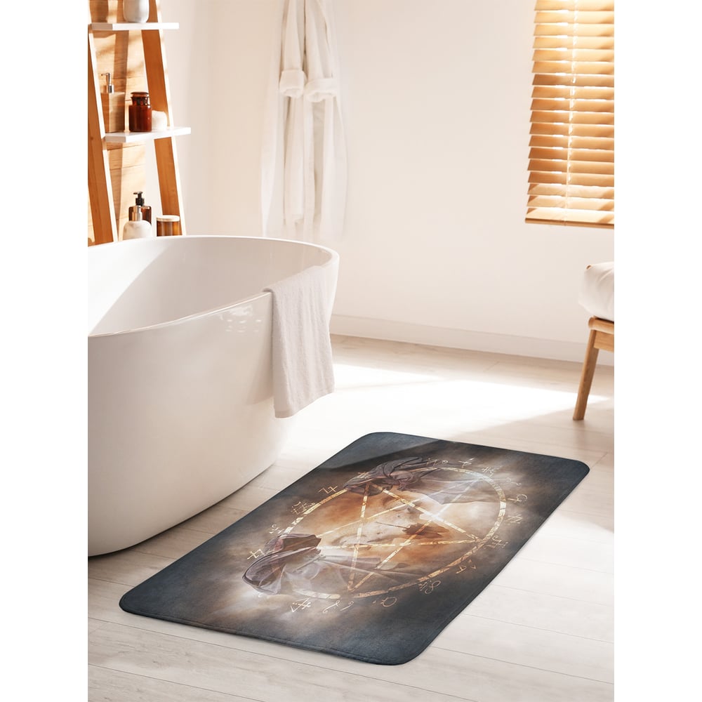Изображение товара Коврик для ванной комнаты противоскользящий JOYARTY 60х100 см мягкий из велсофта