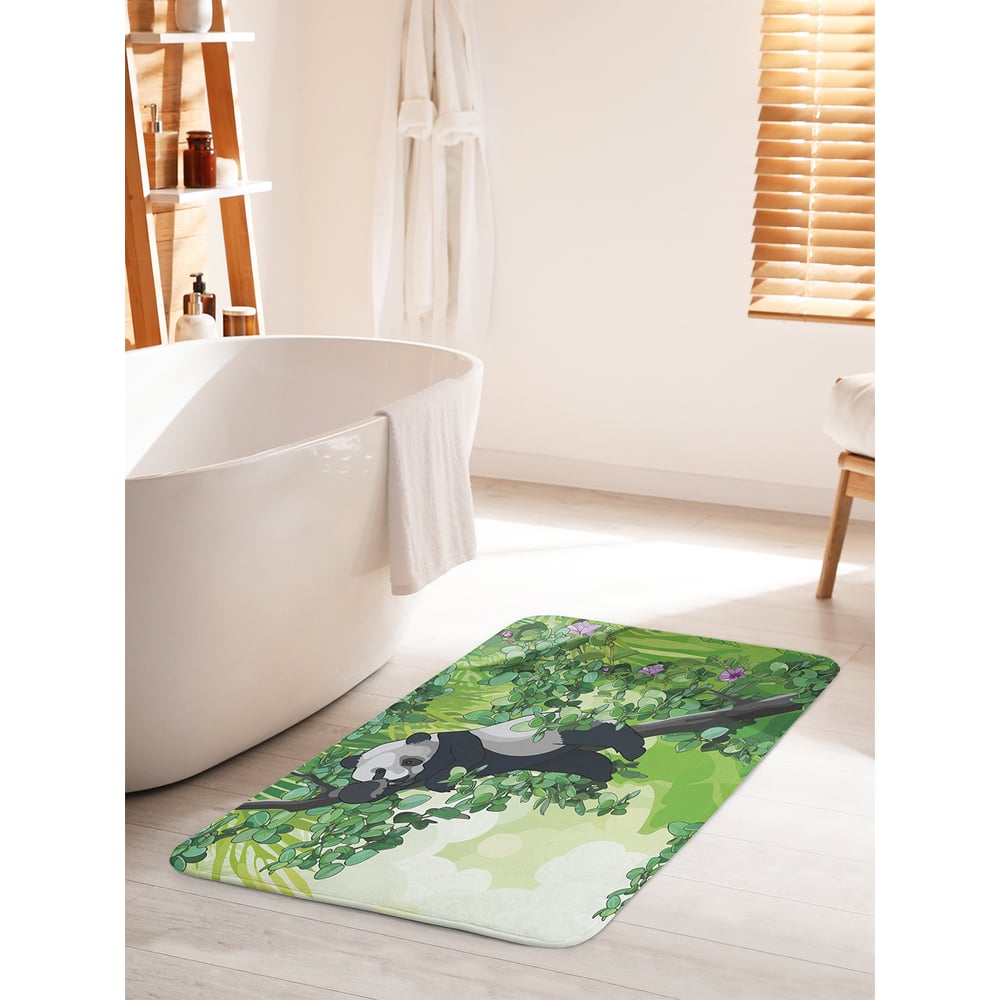 Изображение товара Коврик для ванной комнаты и туалета противоскользящий JOYARTY Панда 60х100 см