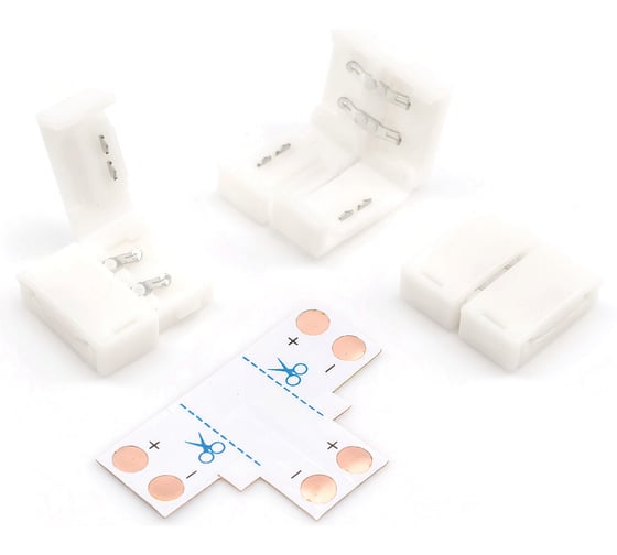 Изображение товара Комплект коннекторов Apeyron для одноцв. светод. ленты 12 / 09-07