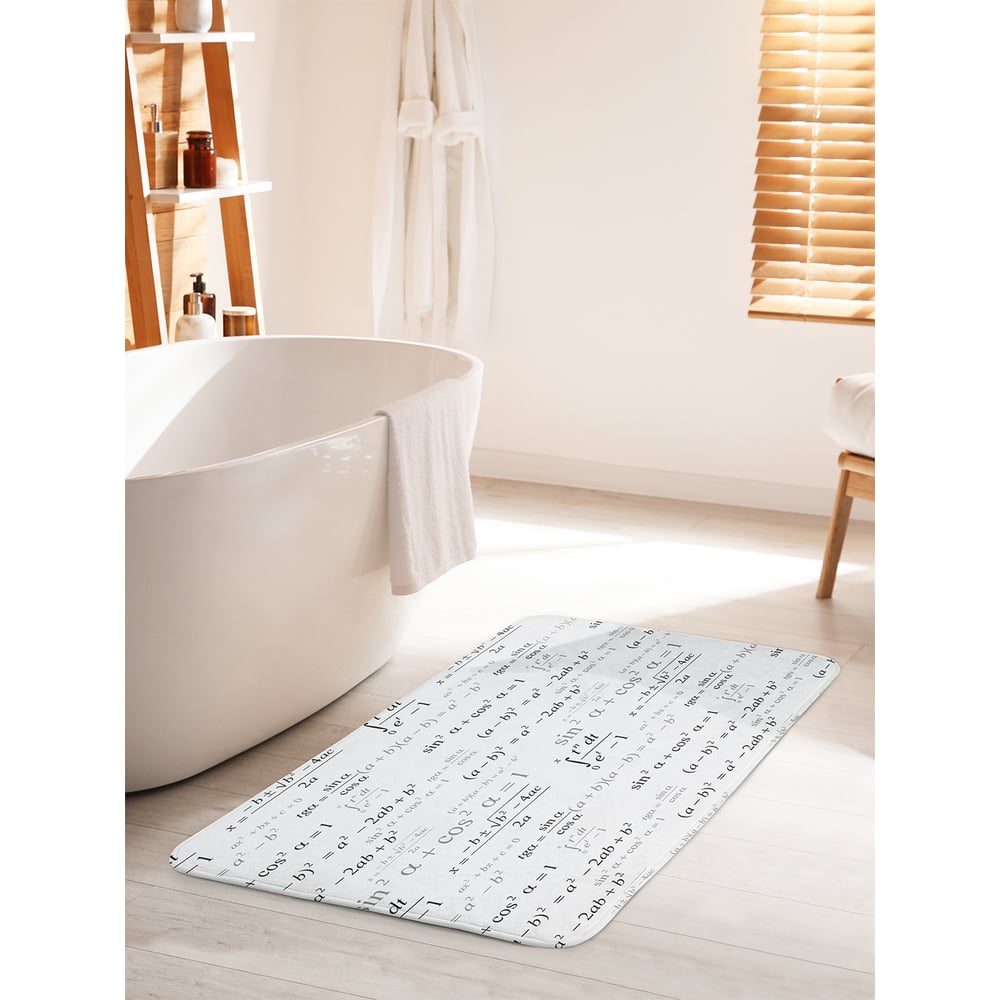 Изображение товара Коврик противоскользящий JOYARTY Математические формулы 60х100 см для ванной