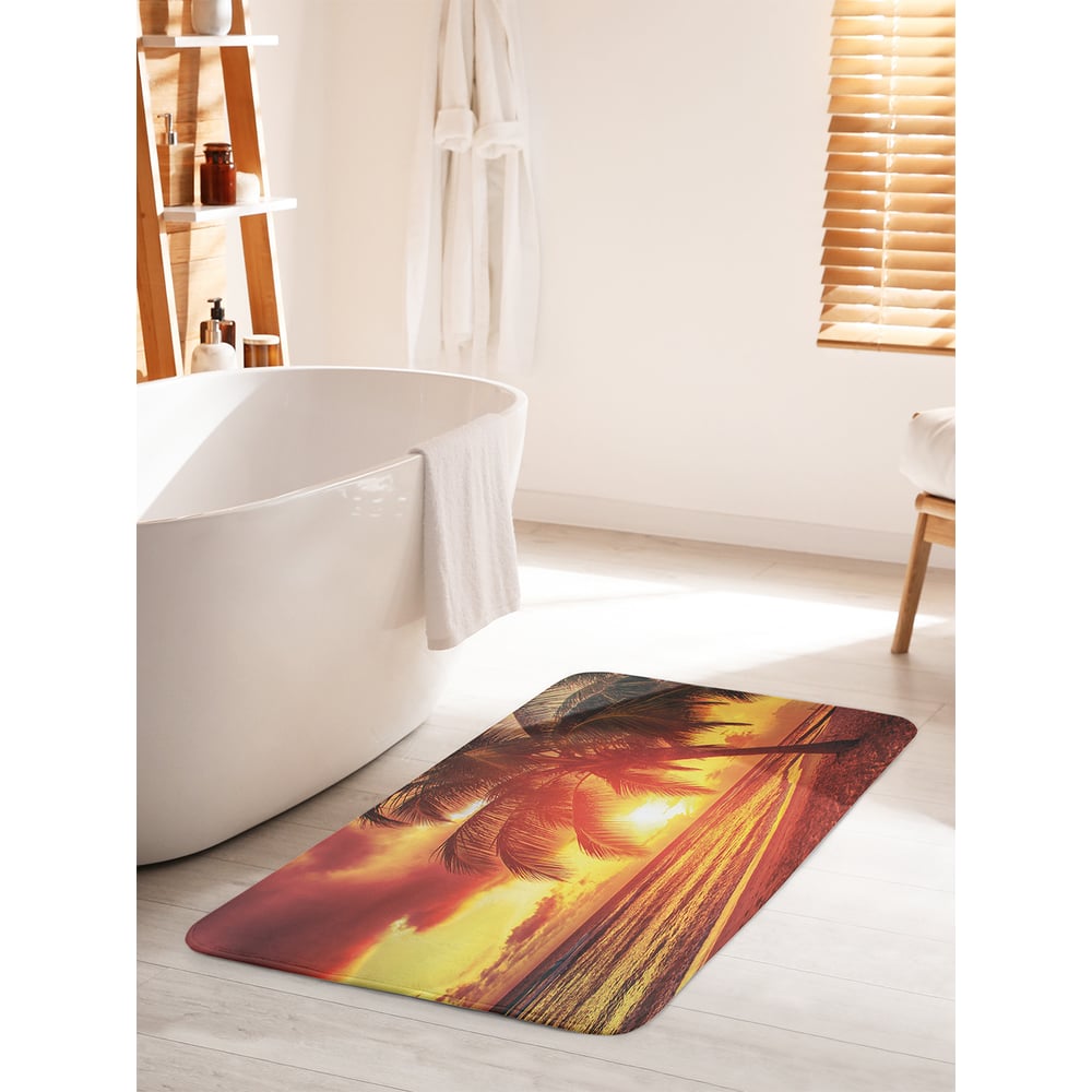 Изображение товара Коврик для ванной комнаты и туалета противоскользящий JOYARTY "Знойное солнце" 60х100 см bath_32520_60x100