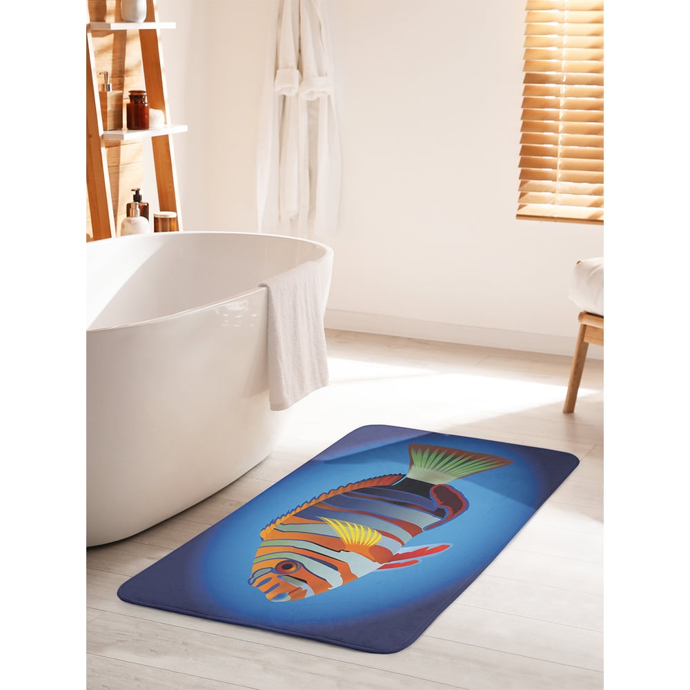 Изображение товара Коврик для ванной комнаты противоскользящий JOYARTY 60x100 см рыба