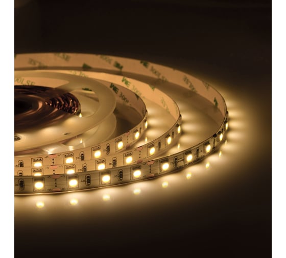 Изображение товара Комплект светодиодной ленты Apeyron 12В с аксессуарами (блок, коннектор), 14.4Вт/м, smd 5050, 60 д/м, IP20, 3000К / 10-68