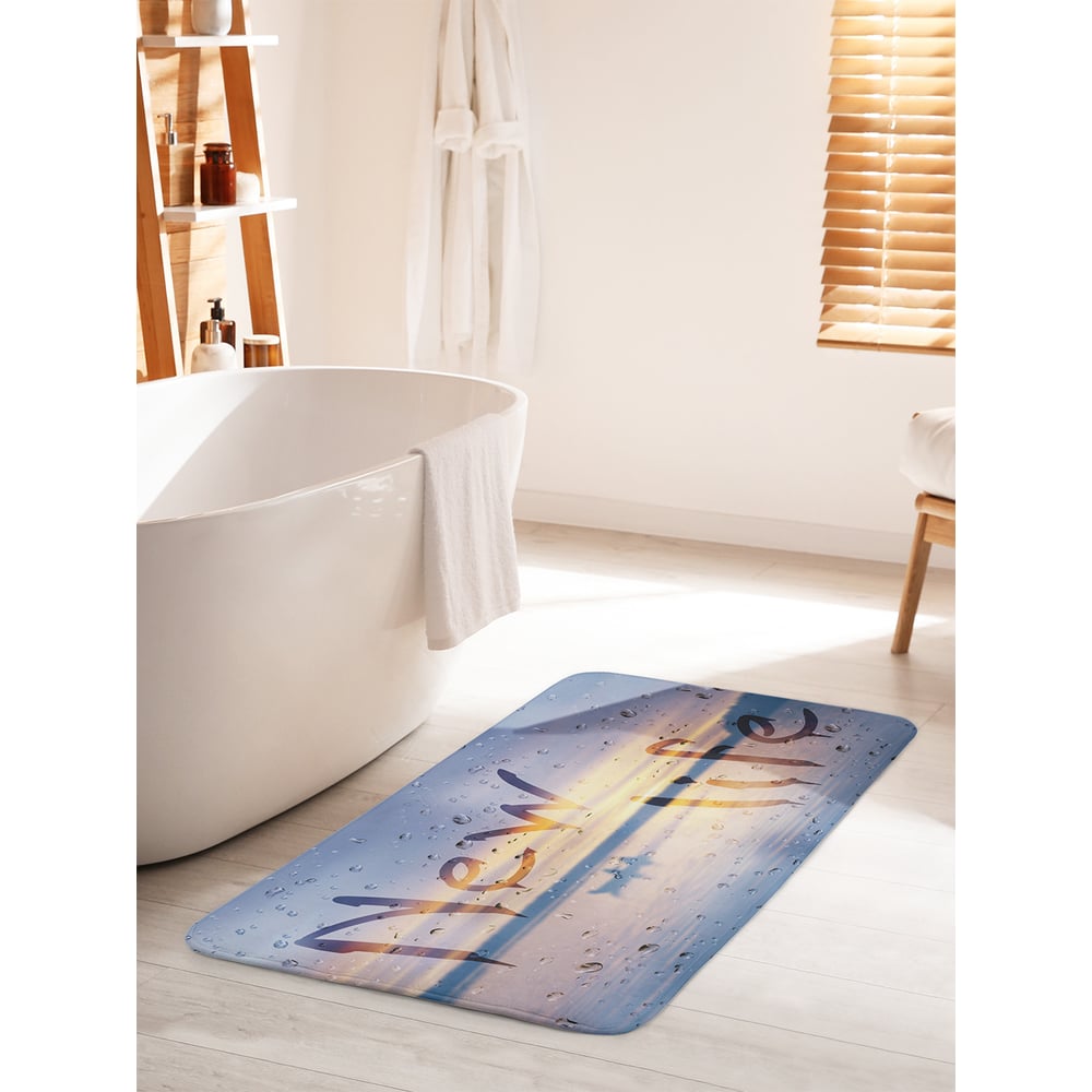 Изображение товара Коврик для ванной комнаты JOYARTY Новая жизнь 60х100 см противоскользящий