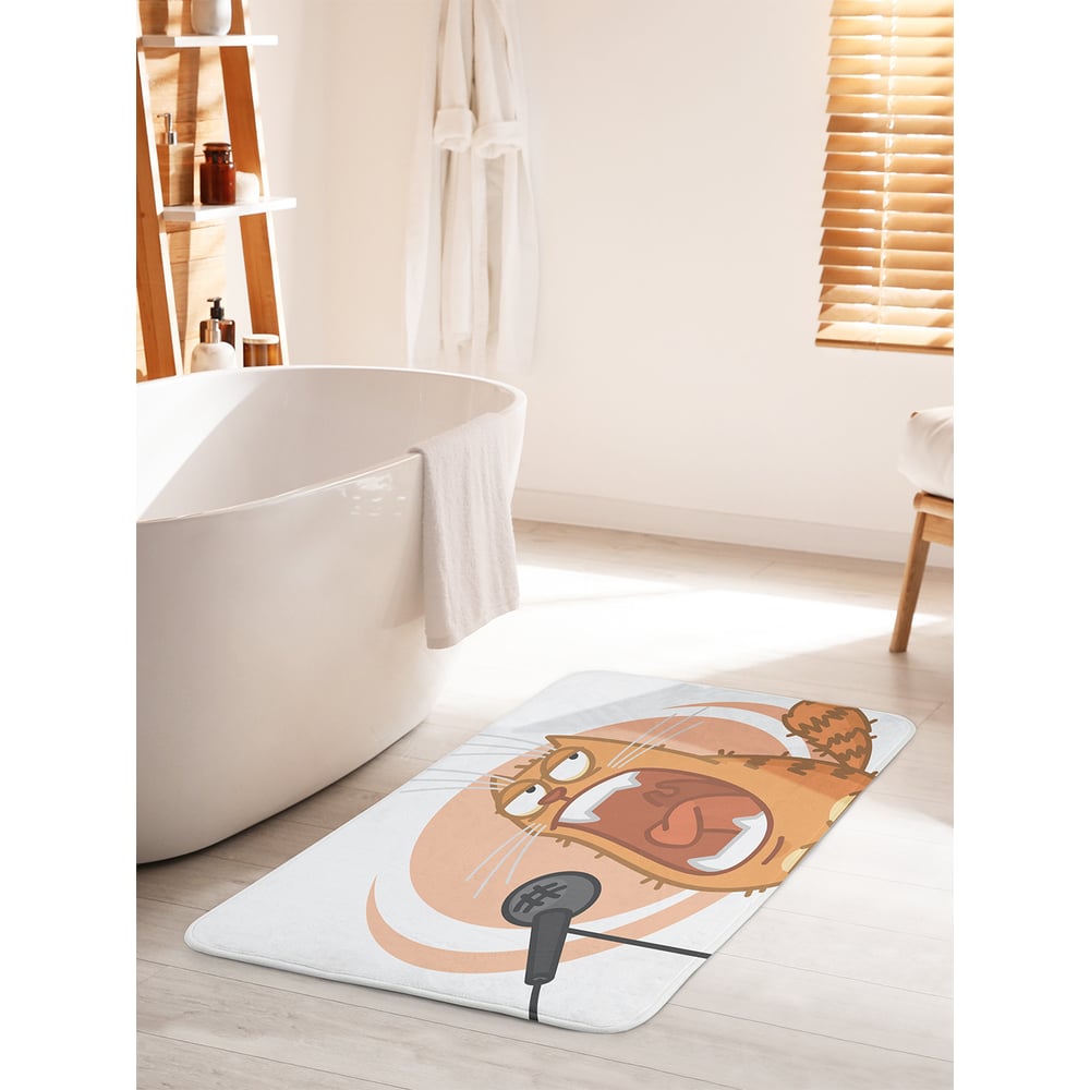 Изображение товара Коврик для ванной комнаты и туалета противоскользящий JOYARTY Ночной солист 60x100 см