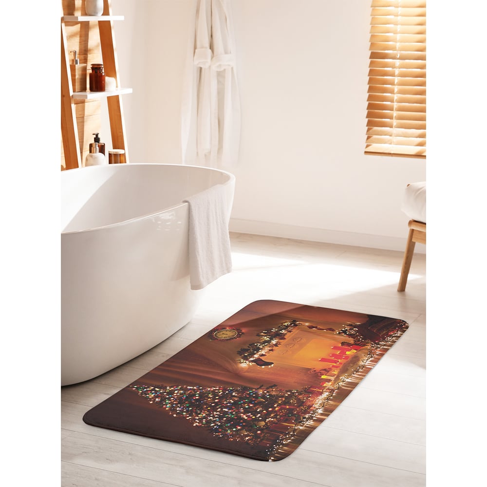 Изображение товара Коврик для ванной комнаты противоскользящий JOYARTY "Рождественская елка" 60х100 см
