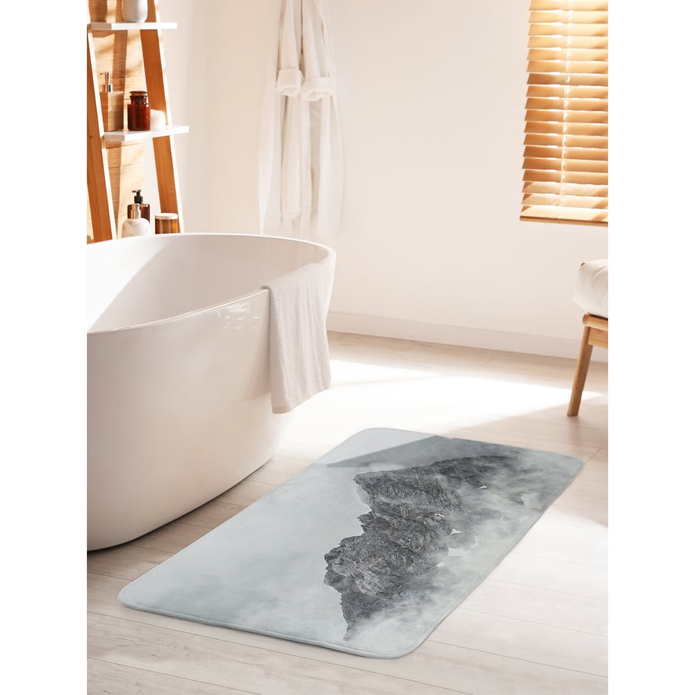 Изображение товара Коврик для ванной комнаты JOYARTY противоскользящий 60х100 см Дымная верхушка