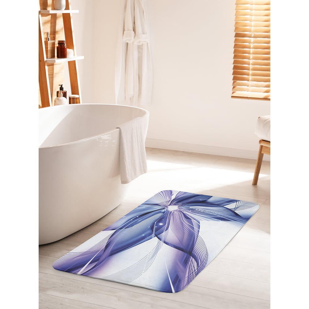 Изображение товара Коврик для ванной комнаты противоскользящий JOYARTY 60x100 см с геометрическими цветами