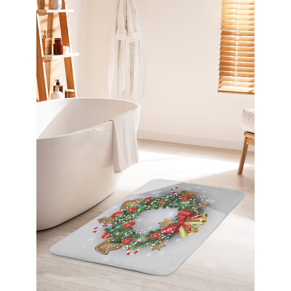 Изображение товара Коврик для ванной JOYARTY Колокольчики на венке 60х100 см