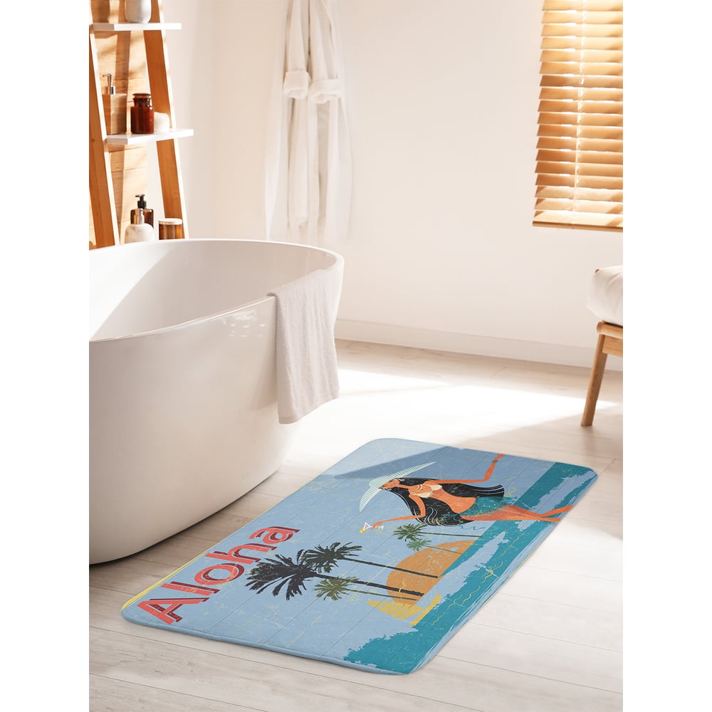 Изображение товара Коврик для ванной JOYARTY Гавайское приветствие 60x100 см