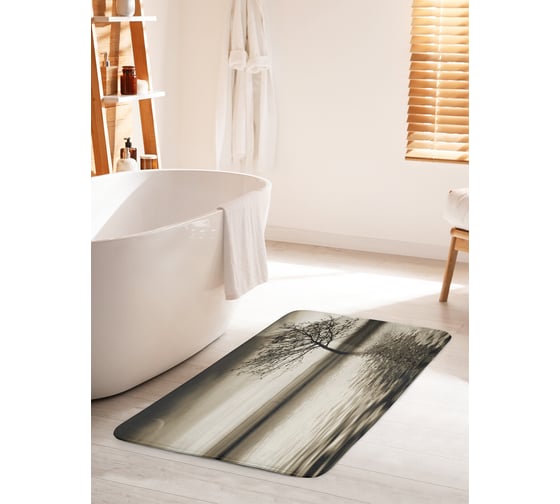 Изображение товара Коврик для ванной комнаты и туалета противоскользящий JOYARTY "Сила реки" 60х100 см bath_17222_60x100