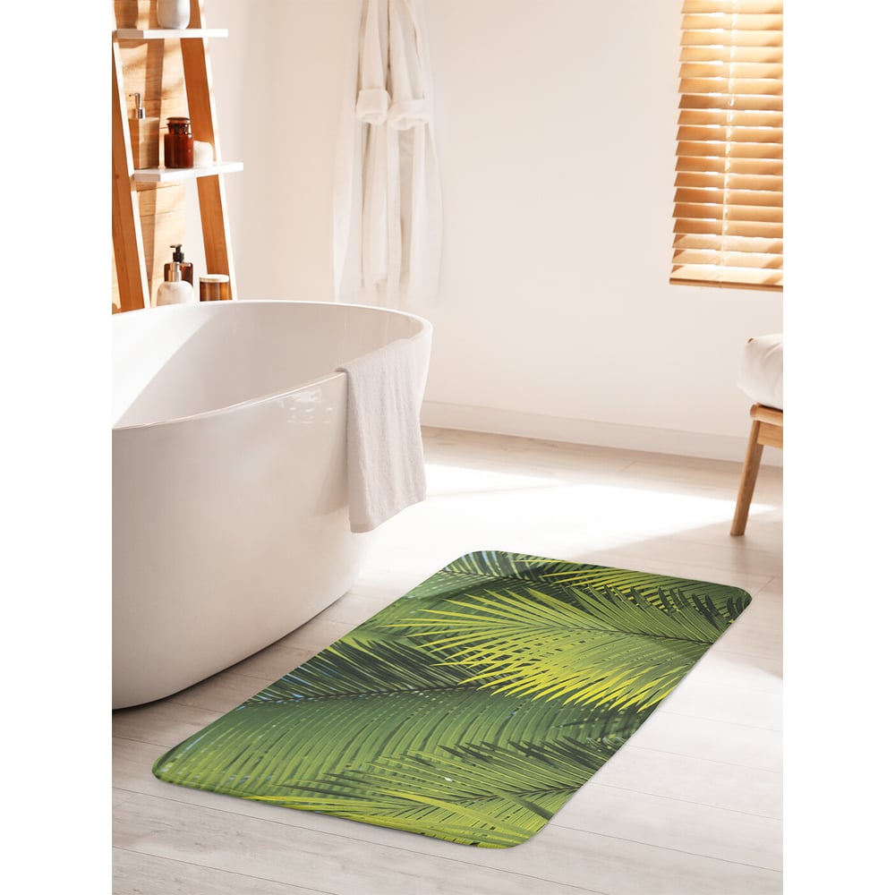 Изображение товара Коврик для ванной комнаты и туалета JOYARTY "В окружении папоротника" 60x100 см противоскользящий
