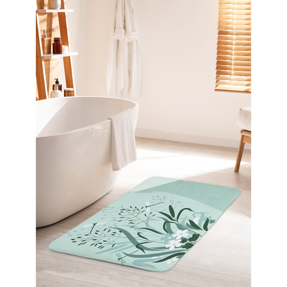 Изображение товара Коврик для ванной и туалета JOYARTY Фантомное цветение 60х100 см