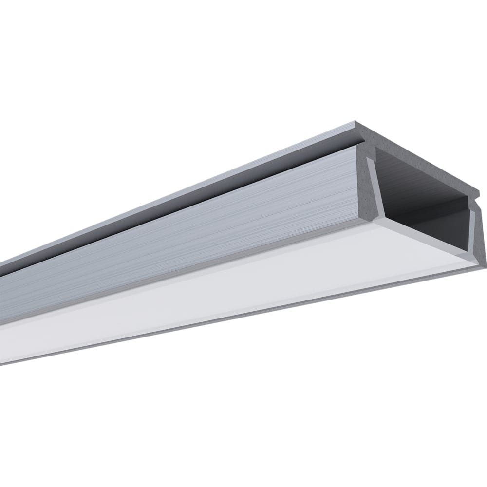 Прямой накладной алюминиевый профиль для светодиодной ленты Apeyron профиль для освещения apeyron алюминиевый 71x61 мм 2 м