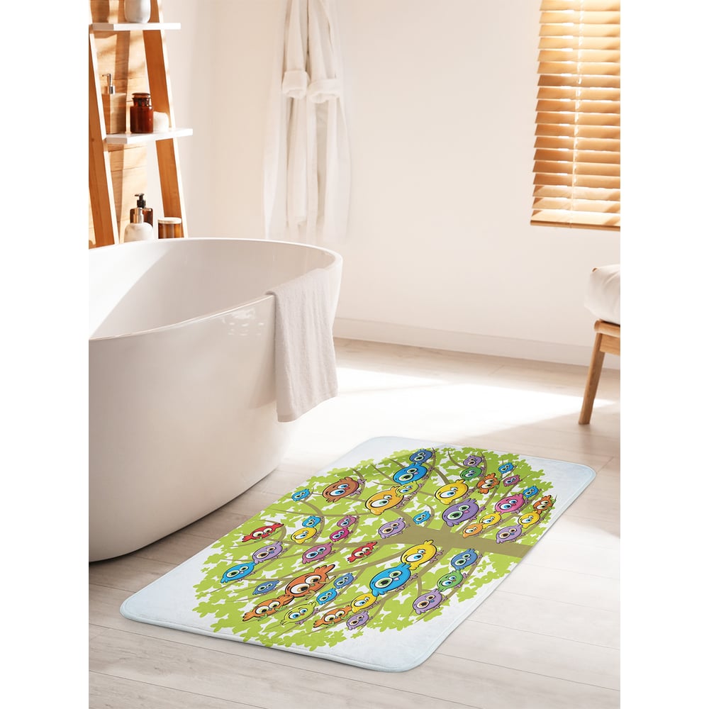 Изображение товара Коврик для ванной комнаты JOYARTY Птичье собрание 60x100 см