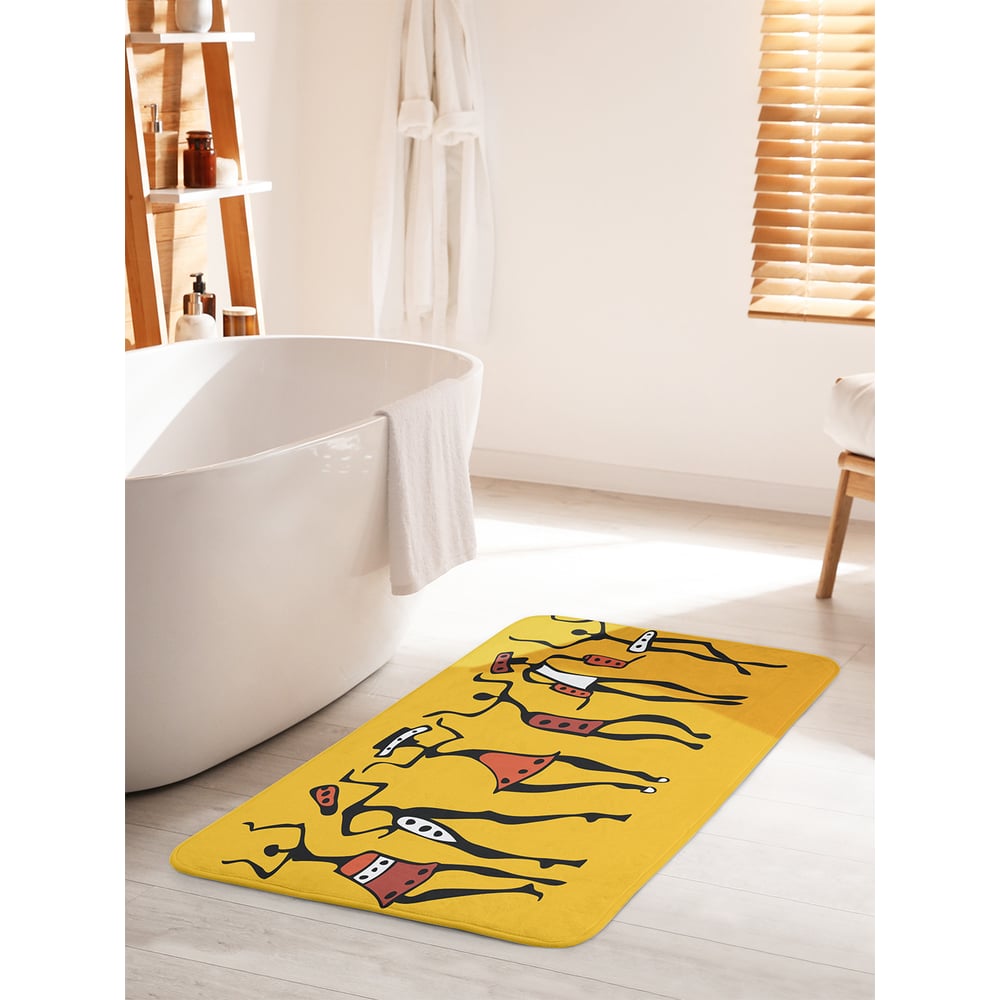 Изображение товара Противоскользящий коврик для ванной JOYARTY Время танцев 60х100 см нескользящий