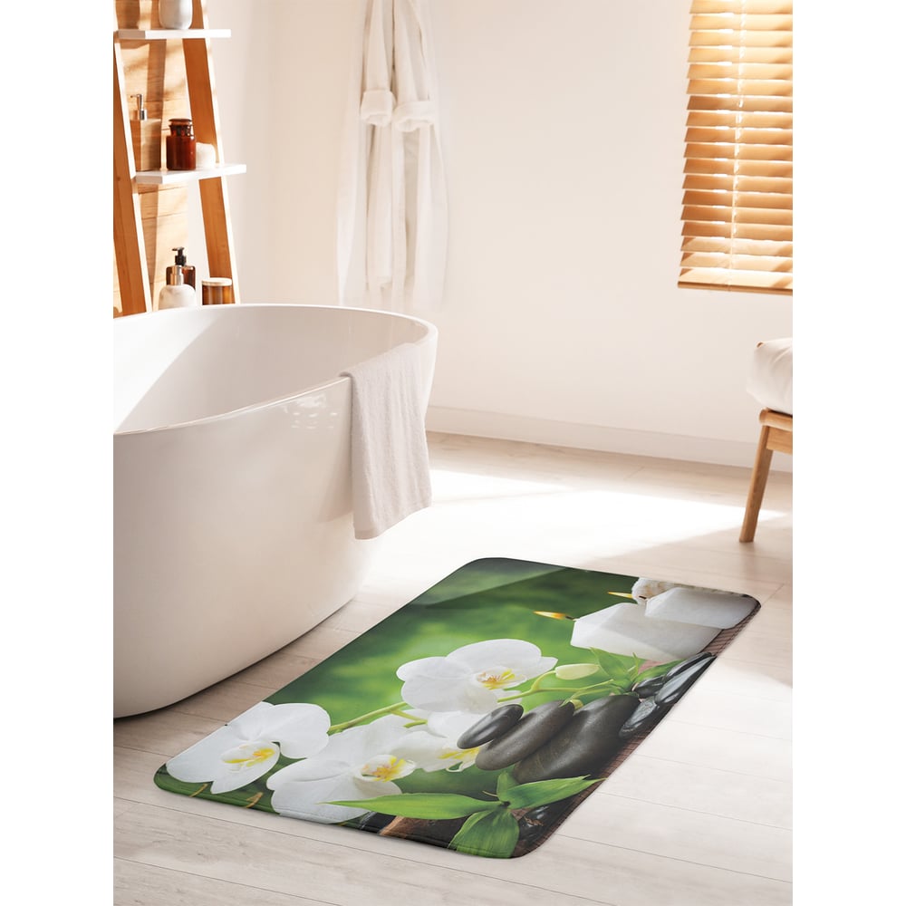 Изображение товара Коврик для ванной комнаты JOYARTY Каменная пирамида 60х100 см противоскользящий