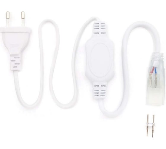 Изображение товара Шнур питания Apeyron для одноцв. светодиод. неона МИНИ 8*16.5 мм, 220В, IP 65, 800 мм / 03-57