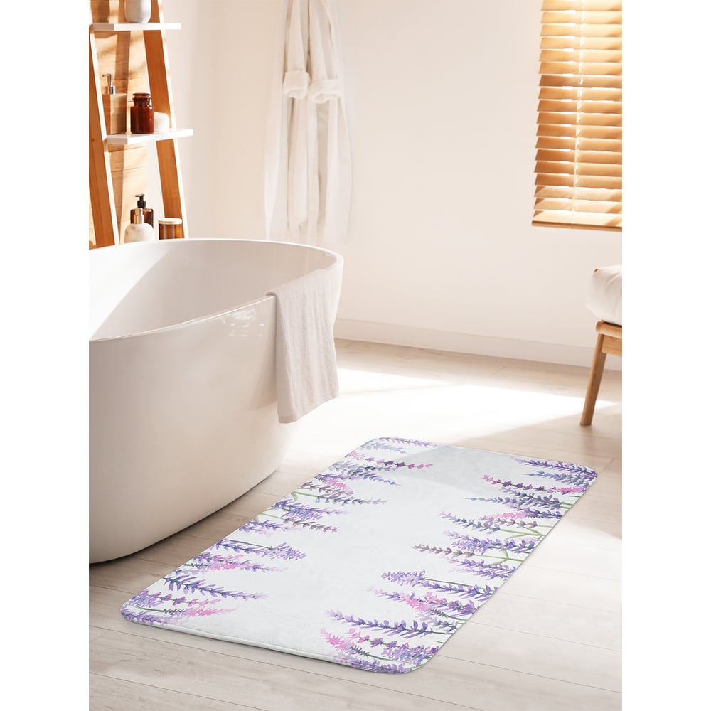 Изображение товара Коврик для ванной комнаты противоскользящий JOYARTY 60х100 см цветы у реки