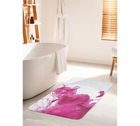 Изображение товара Коврик для ванной комнаты и туалета противоскользящий JOYARTY "Красочный дым" 60х100 см bath_22149_60x100