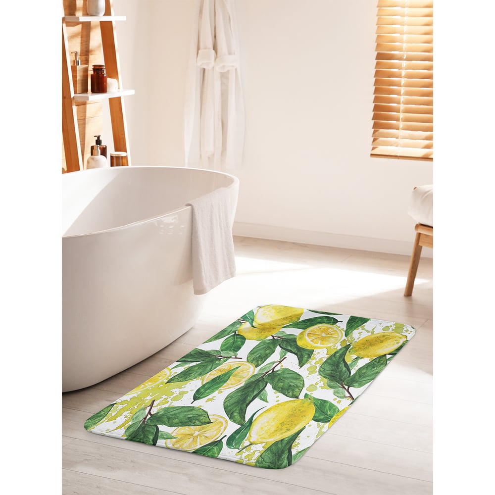 Изображение товара Коврик для ванной комнаты противоскользящий JOYARTY Дерево лимона 60х100 см