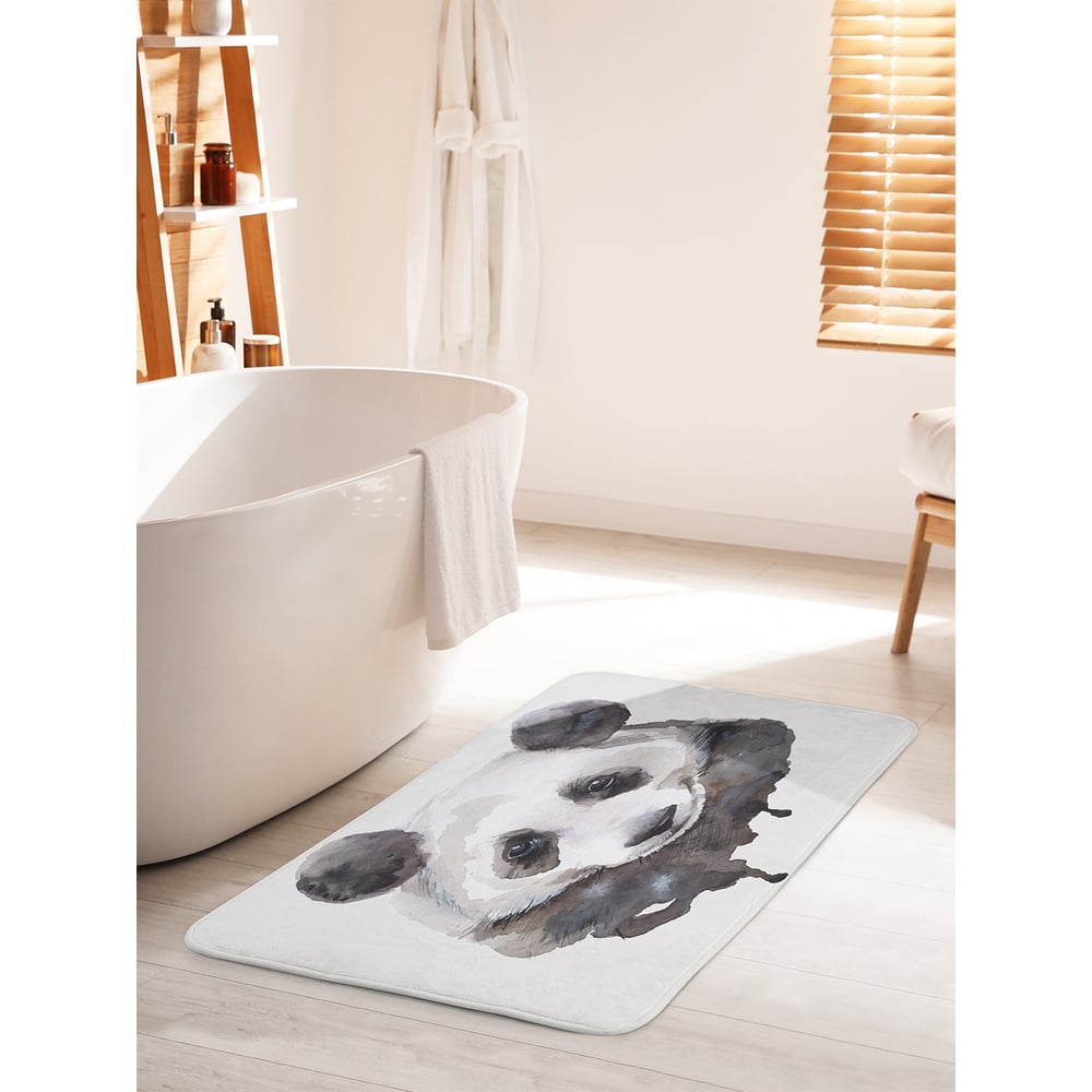 Изображение товара Коврик для ванной комнаты и туалета противоскользящий JOYARTY 60х100 см Нарисованная панда